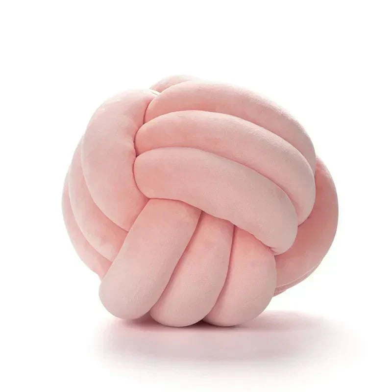 Dekorativ knuten mocka-liknande boll mjuk kudde