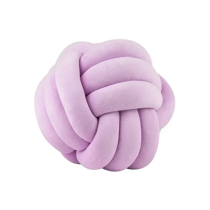 Dekorativ knuten mocka-liknande boll mjuk kudde