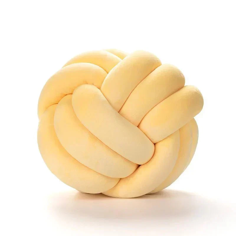 Dekorativ knuten mocka-liknande boll mjuk kudde