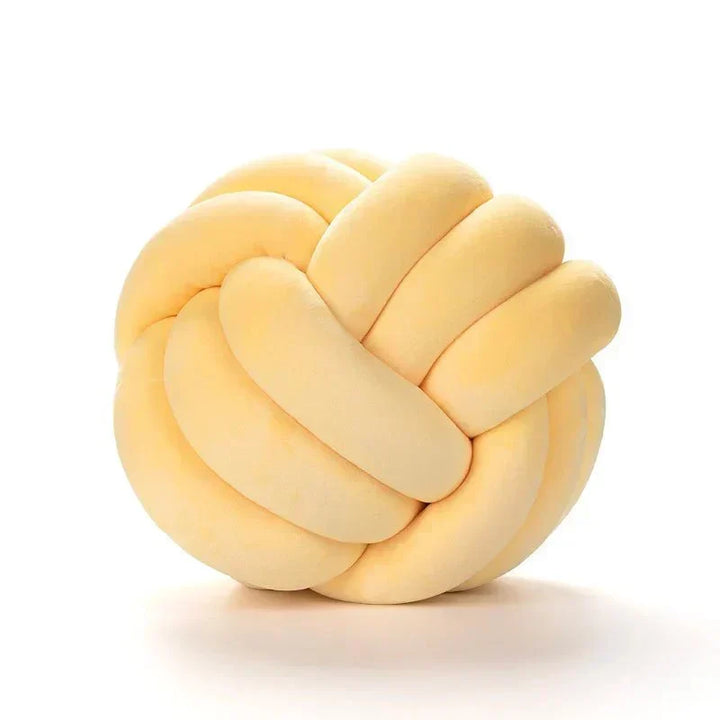 Dekorativ knuten mocka-liknande boll mjuk kudde