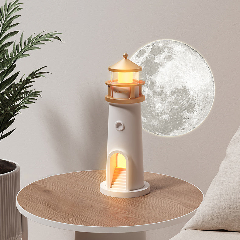 Lighthouse Högtalare Bluetooth Lampa Månskugga Stämningsljus Bästa Gåvan