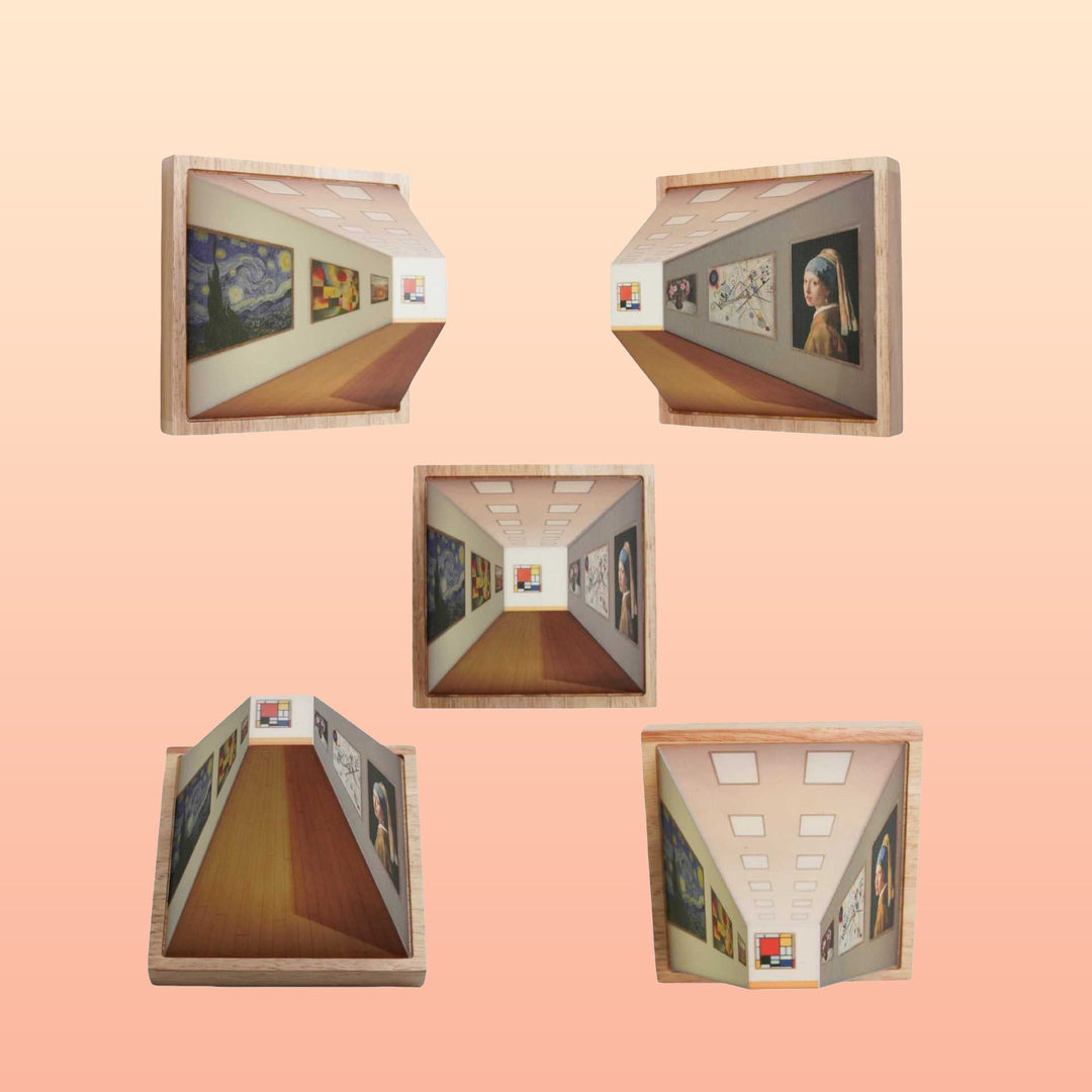 3D Glasögonfria Galleri Optisk Illusion Vägglampa &amp; Nattlampa