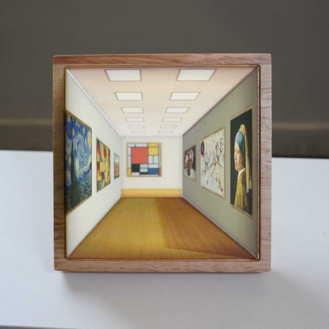 3D Glasögonfria Galleri Optisk Illusion Vägglampa &amp; Nattlampa