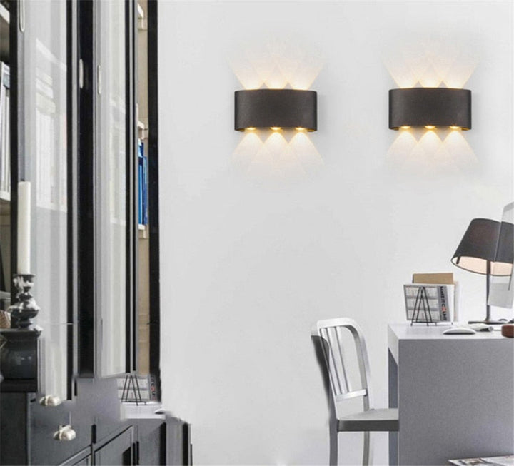 Modern Vattentät LED Vägglampa för Inomhus och Utomhus | Stilren och Energisnål Belysning
