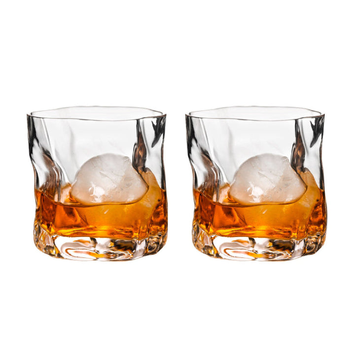 Förvrängd Textur Whiskyglas Set