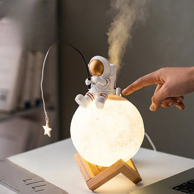 3D Astronaut Månlampa med LED Nattljus, Dimmbar Touchkontroll och Dekoration för Barnrum |