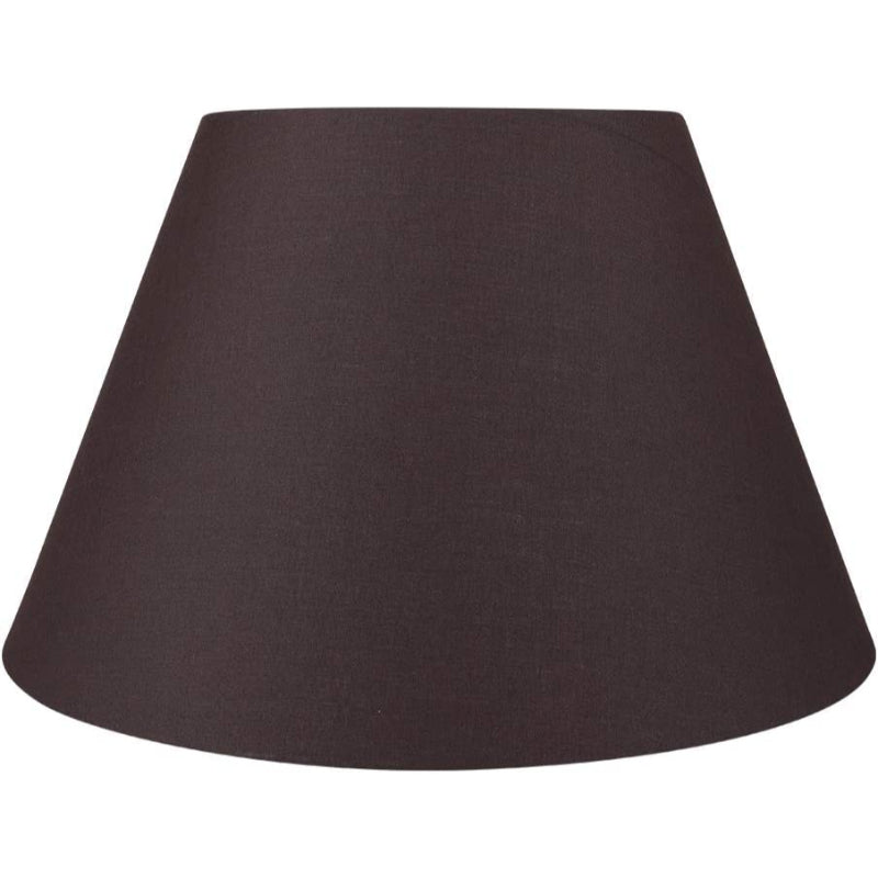 Medium lampskärm, fatformad tyg lampskärm för bordslampa och golvlampa, 7x13x7.8 tum, naturlig ventilerad linne, handgjord, spindel (vit)