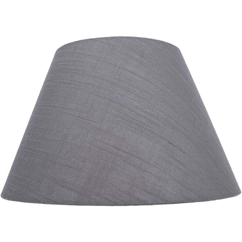 Medium lampskärm, fatformad tyg lampskärm för bordslampa och golvlampa, 7x13x7.8 tum, naturlig ventilerad linne, handgjord, spindel (vit)