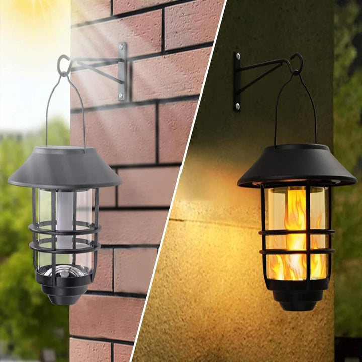 Solcellslampa Trådlös Vattentät Flackande Solflame Lampa | - WallLant
