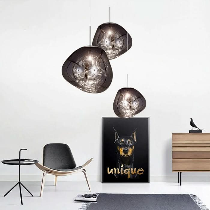 Dynamisk Akryl LED Taklampa med Spegelfinish