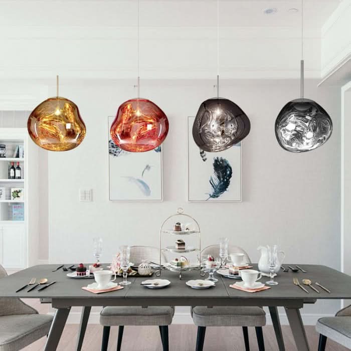 Dynamisk Akryl LED Taklampa med Spegelfinish