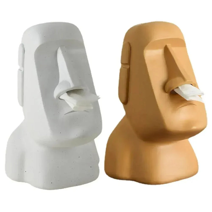 Tissue box i design av påskö-statyer