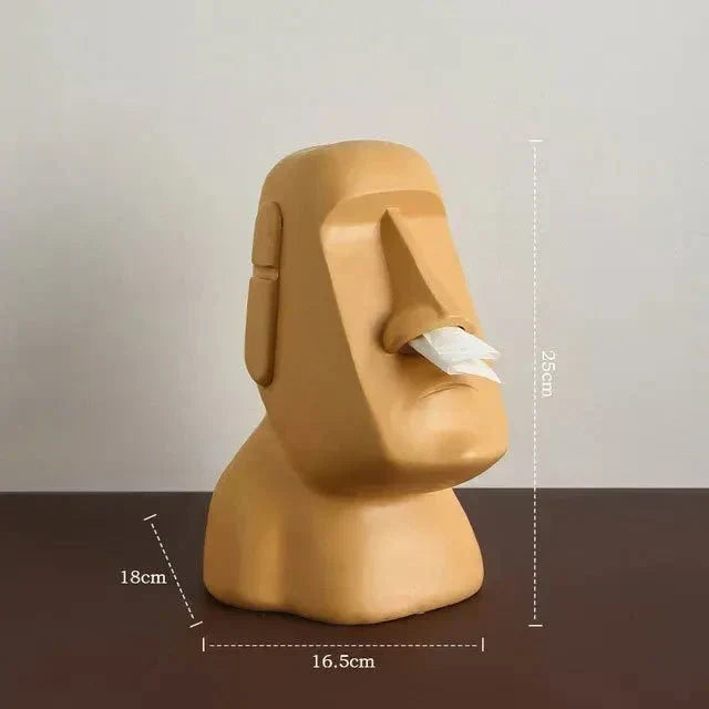 Tissue box i design av påskö-statyer
