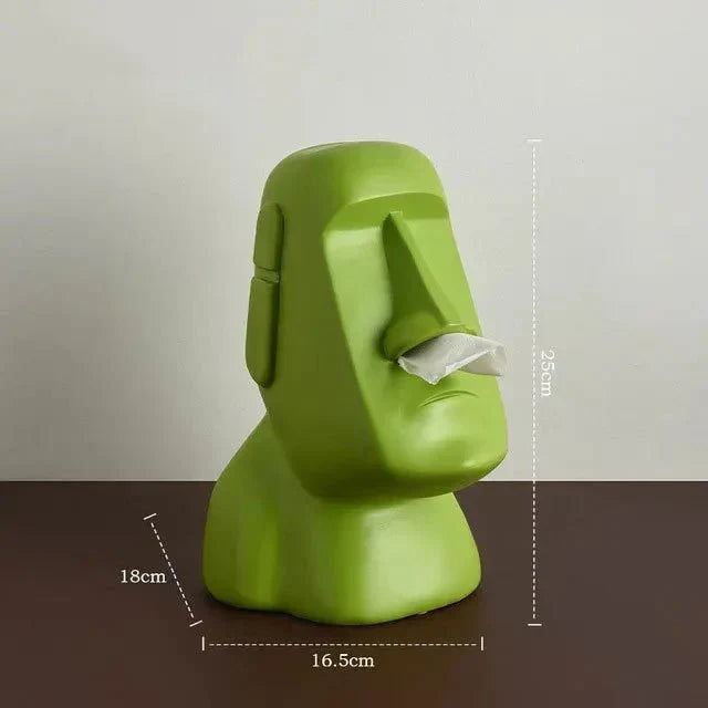 Tissue box i design av påskö-statyer
