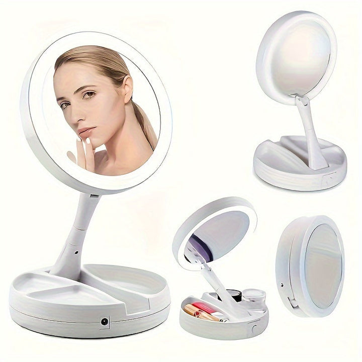 GlowMirror - Portabelt sminkspegel med LED