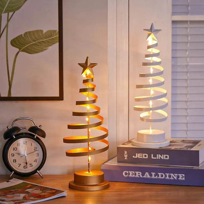 Spiral LED-ljuskälla Julgran Dekoration Nattljus Ornament