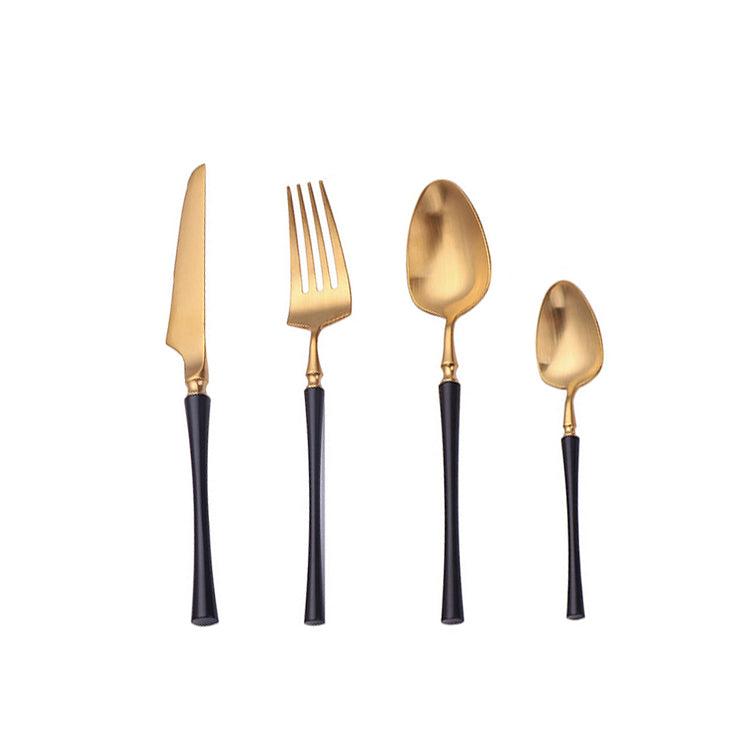 Klassiskt Set i Rostfritt Stål med Eleganta Handtag