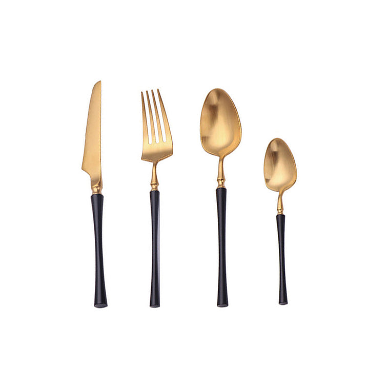 Klassiskt Set i Rostfritt Stål med Eleganta Handtag
