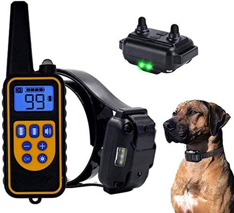 Vattentät hundträningshalsband med fjärrkontroll