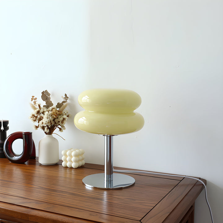 Italiensk Designer Glasägg Tarts LED Bordslampa