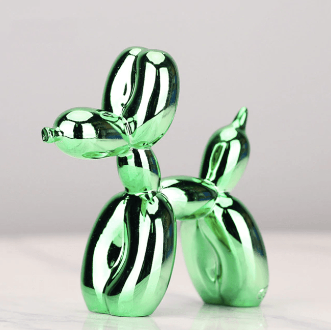 Elektropläterad Ballonghund Skulptur