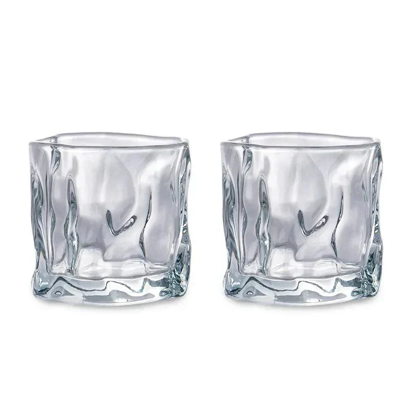 Elegant Glacier Ripple Whiskyglas
