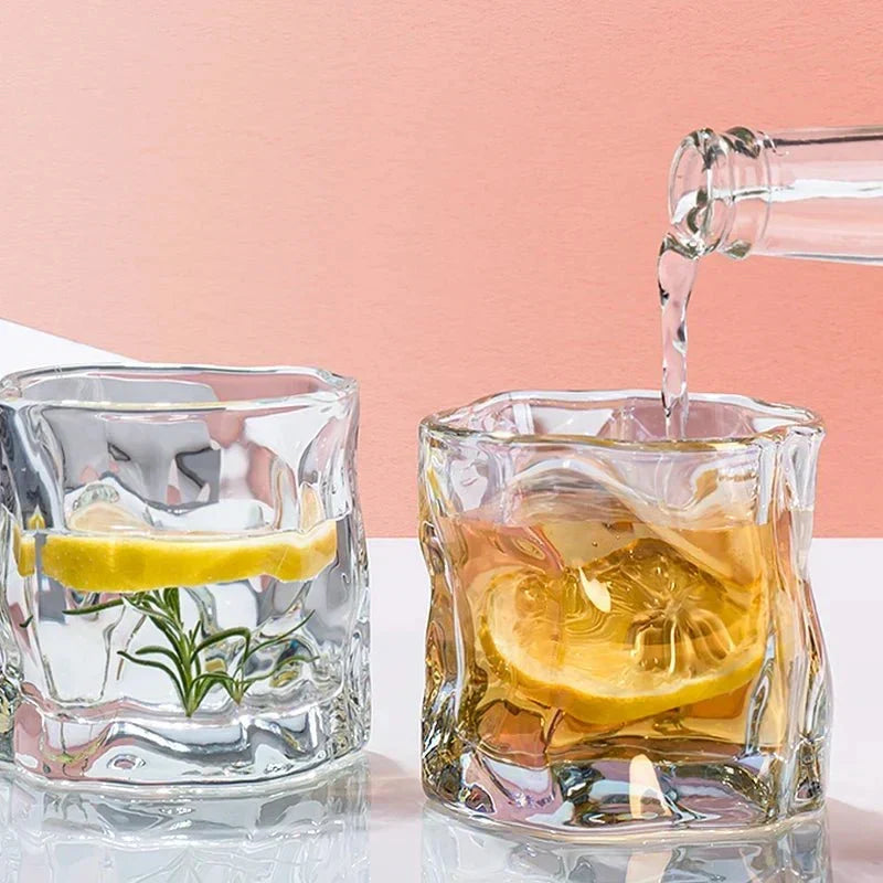 Elegant Glacier Ripple Whiskyglas