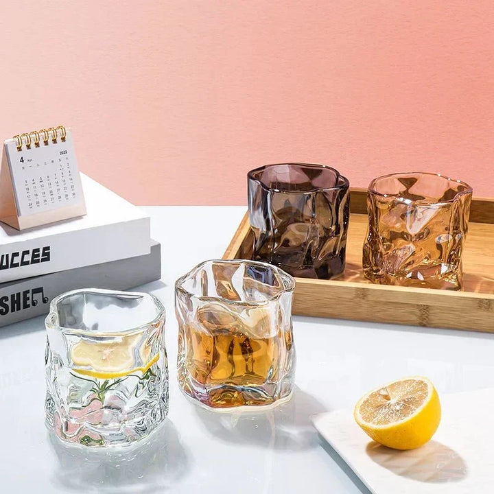 Elegant Glacier Ripple Whiskyglas