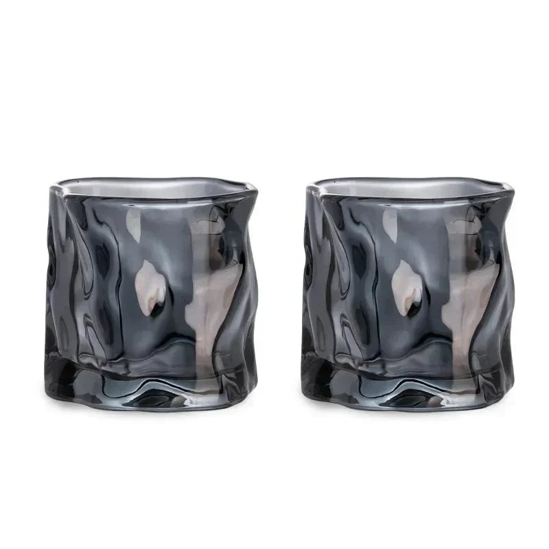 Elegant Glacier Ripple Whiskyglas