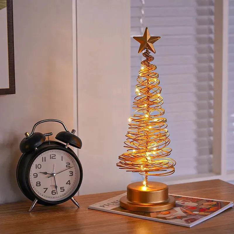 Spiral LED-ljuskälla Julgran Dekoration Nattljus Ornament