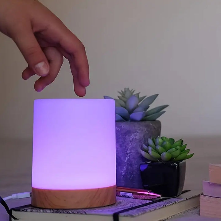 Dimmbar LED Nattlampa med Modern Design och Färgskifte