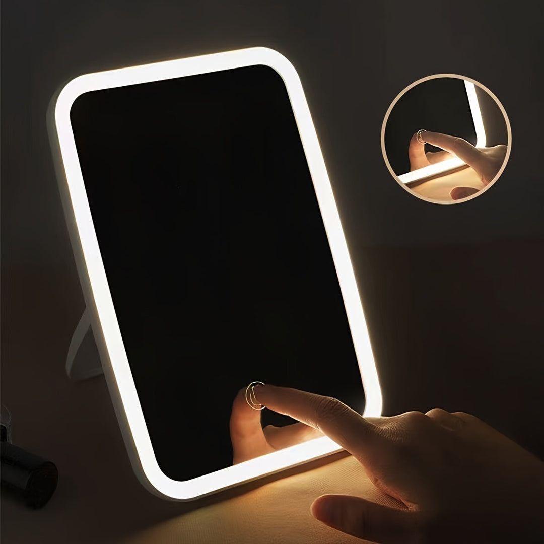 BloomMirror - Elegant LED Makeup Spegel USB Uppladdningsbar