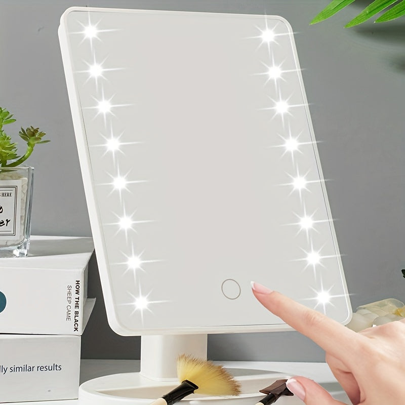GlowPerfect - Bärbar Makeup Spegel med 16 LED-lampor