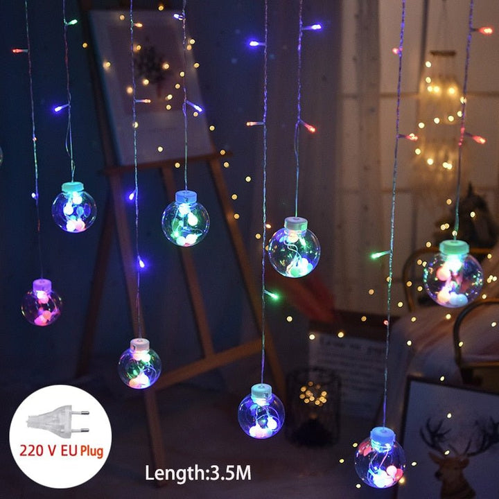 Hjärtfomad ljusslinga med hjärtformad design