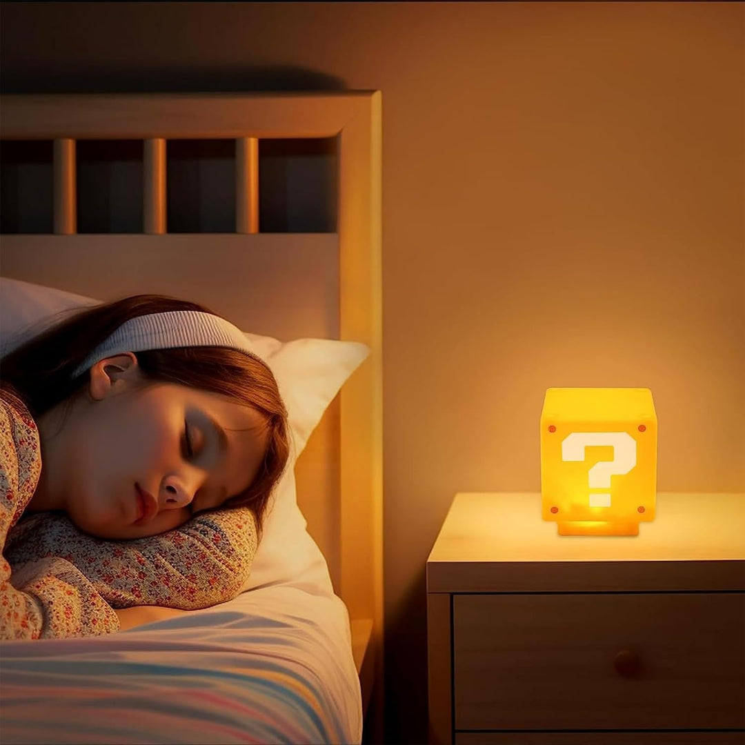 Super Mario 3D LED Frågetecken Block Nattlampa