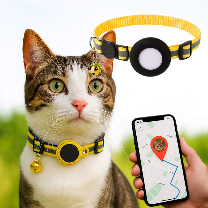 FELITRACK – GPS-halsband för katt med reflekterande design