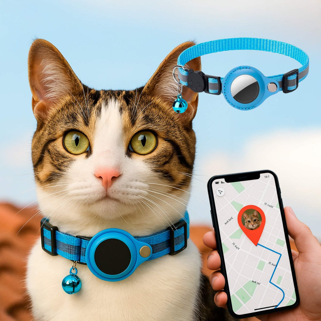 FELITRACK – GPS-halsband för katt med reflekterande design