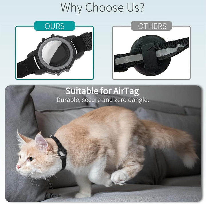 FELITRACK – GPS-halsband för katt med reflekterande design