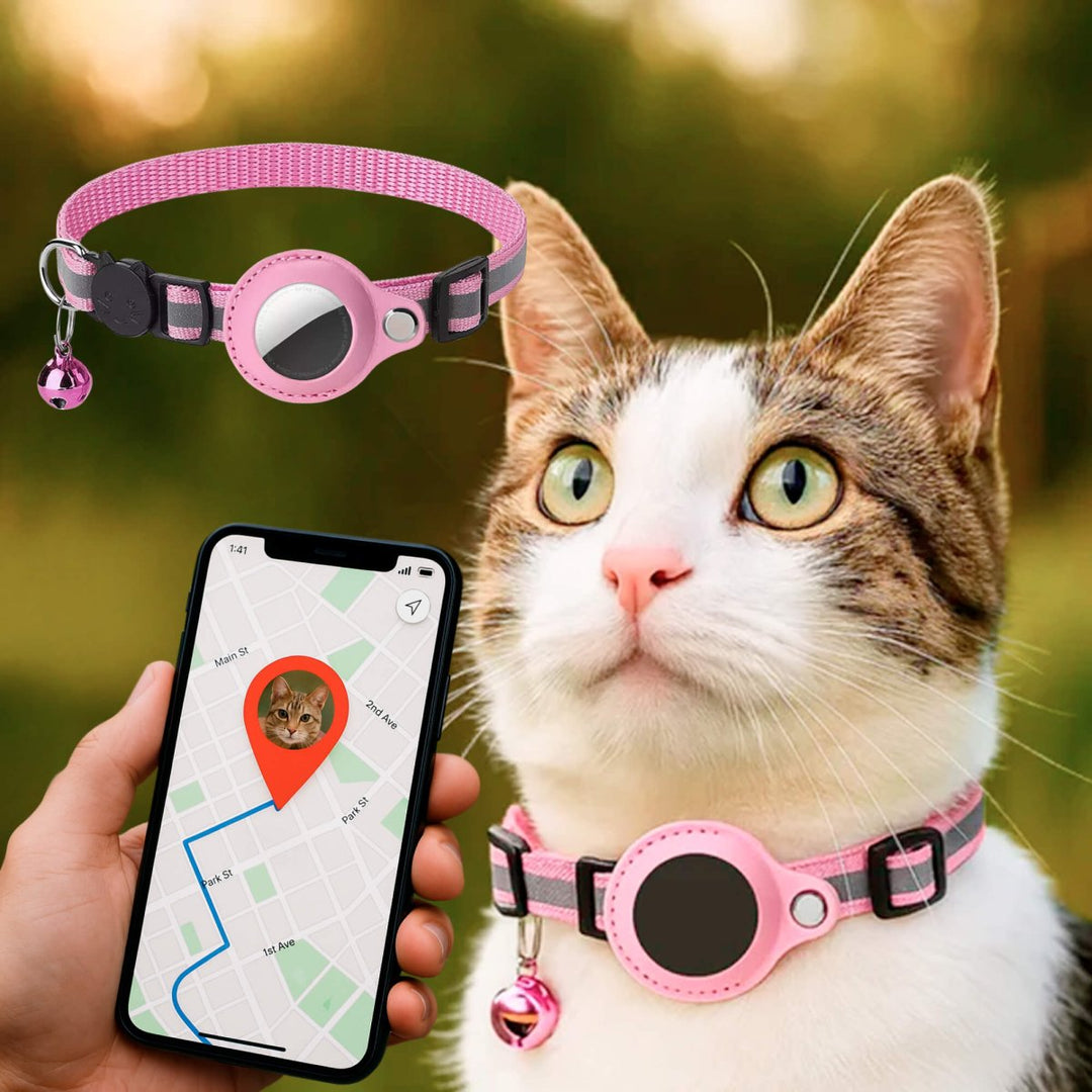 FELITRACK – GPS-halsband för katt med reflekterande design