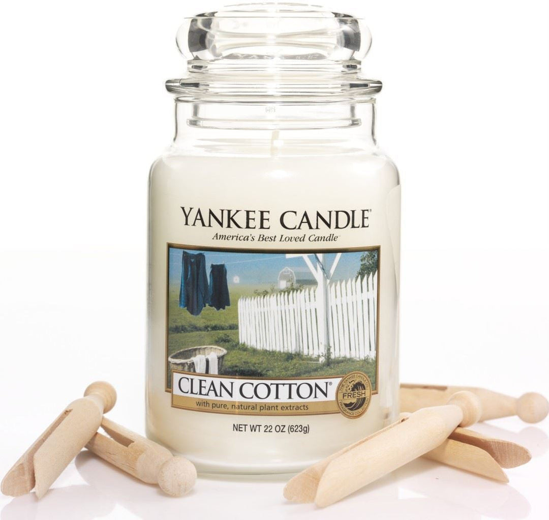 22oz Ren Bomull Yankee Candle