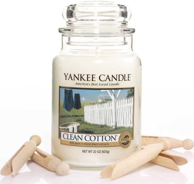 22oz Ren Bomull Yankee Candle