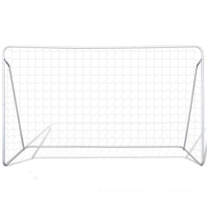 Stål Fotbollsmål Set - 240 x 90 x 150 cm