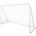 Stål Fotbollsmål Set - 240 x 90 x 150 cm