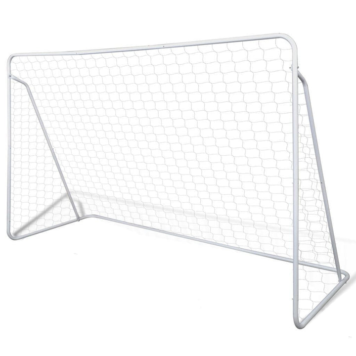 Stål Fotbollsmål Set - 240 x 90 x 150 cm