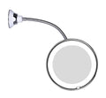 LED-förstorningsspegel med flexibel gås-hals | 10x förstoring | dagsljus LED | kosmetikspegel