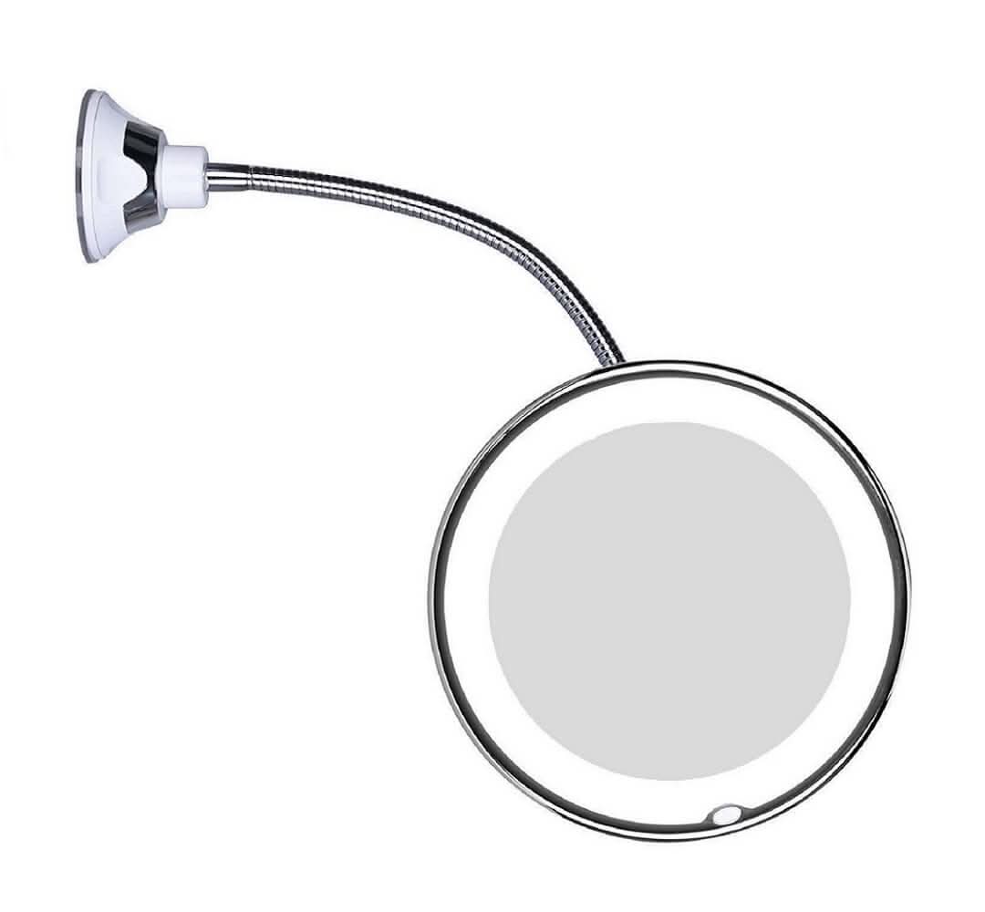 LED Förstoringssminkspegel med Flexibel Gåshalsarm