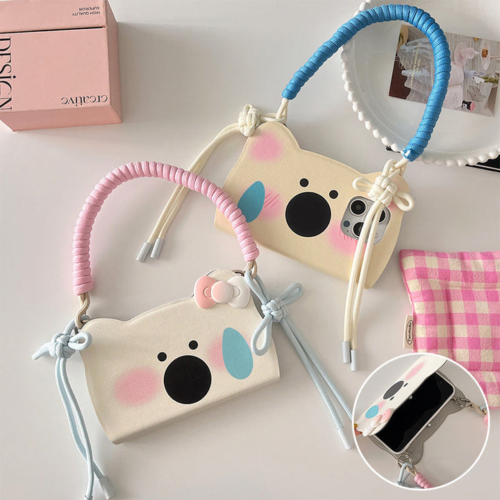 Insta-Style Tecknad Westie Flip-Telefonfodral