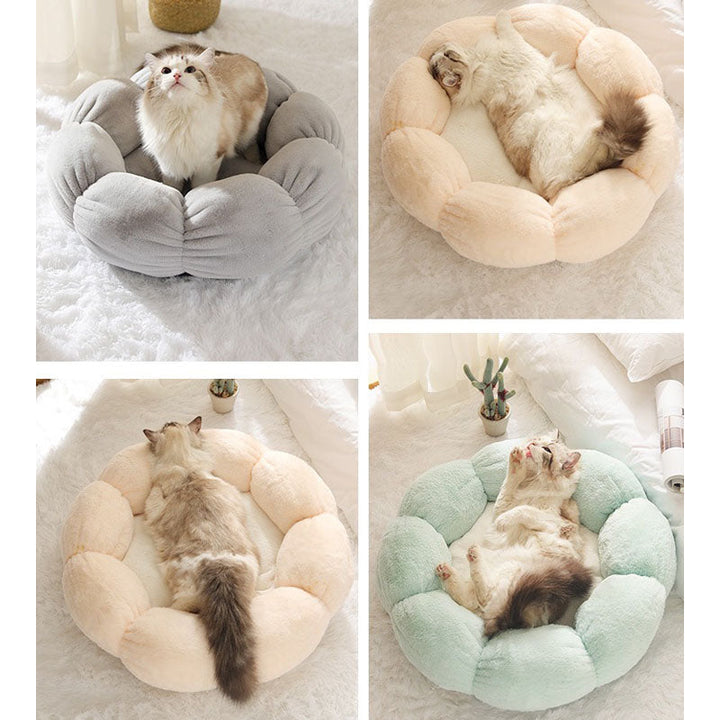 Djup Sömn Blomformad Kattbädd