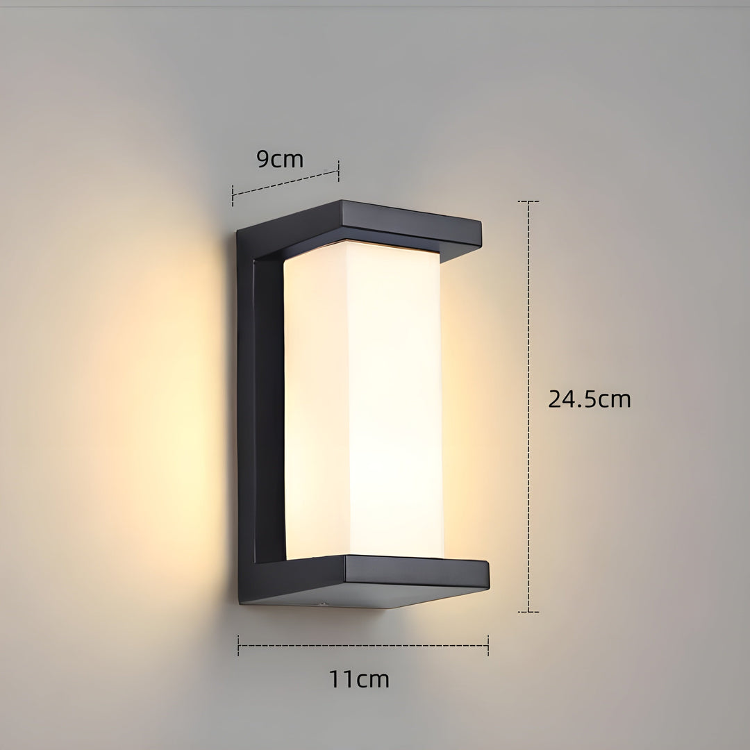 LED Utomhus Rörelsesensor Vattentät Vägglampa