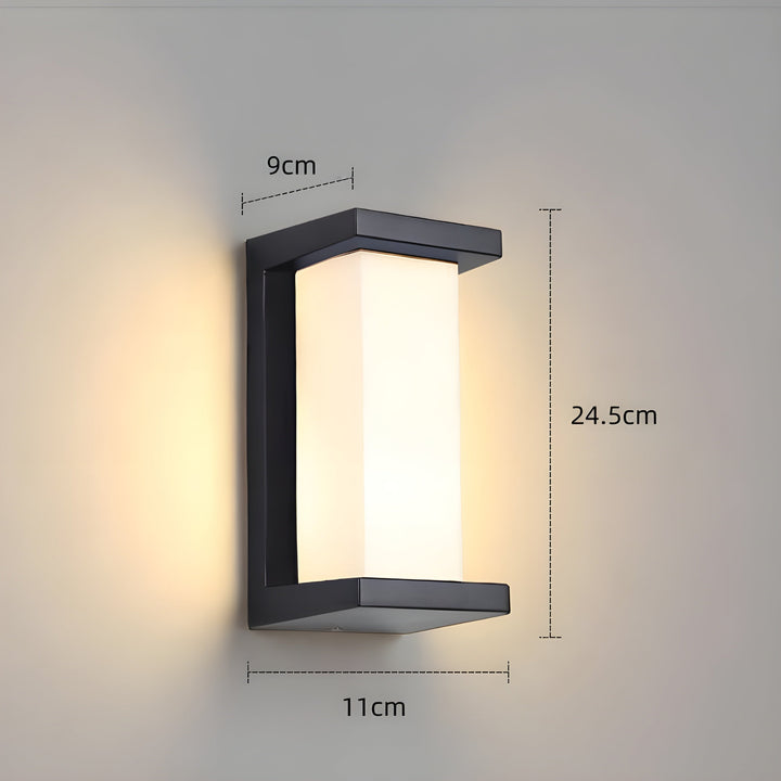 LED Utomhus Rörelsesensor Vattentät Vägglampa